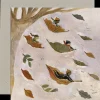 Cottontails Baby Cards*Autumn Leaves Card