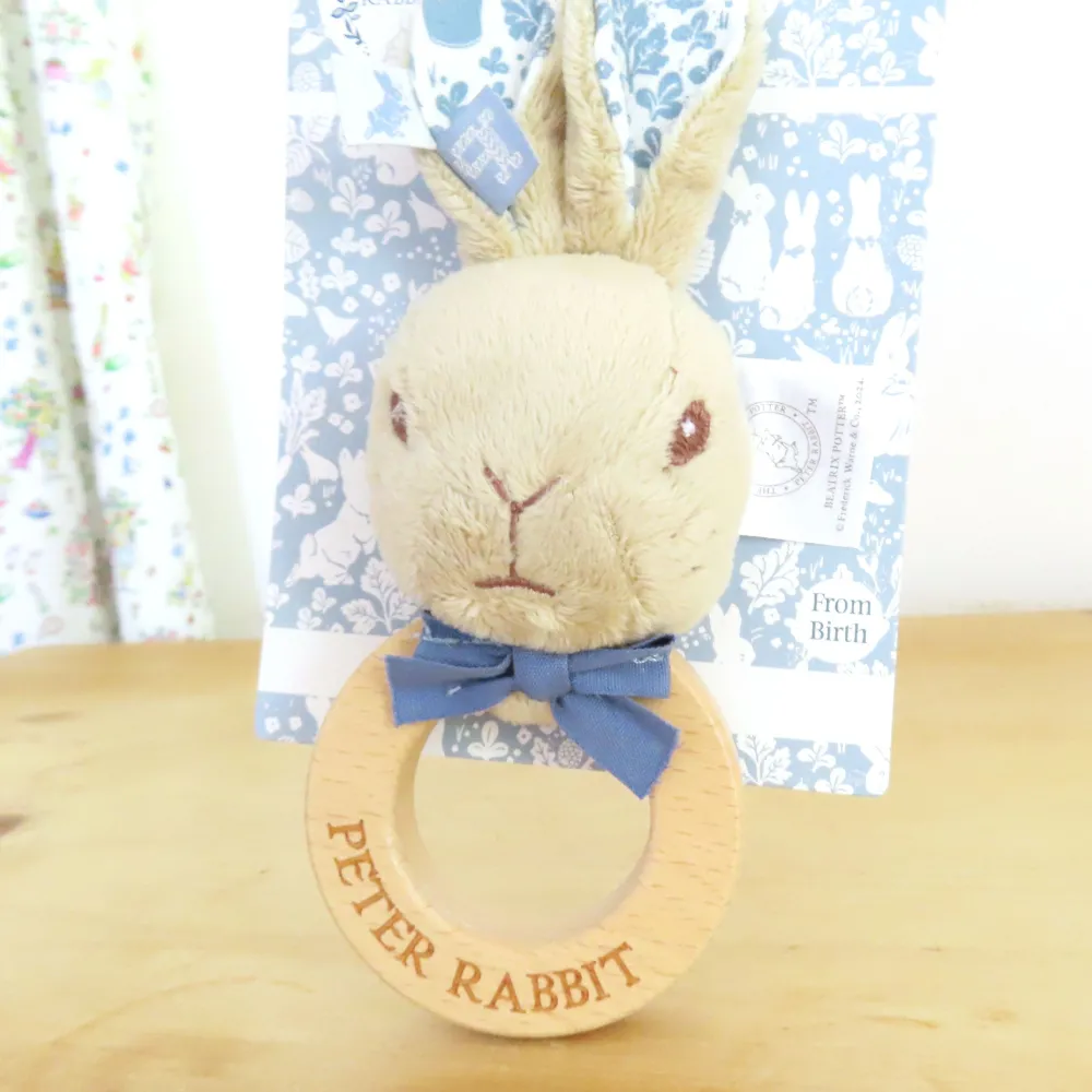 Cottontails Baby Bunnies For Babies | Comforters & Rattles*Beatrix Potter Peter Rabbit Ring Rattle