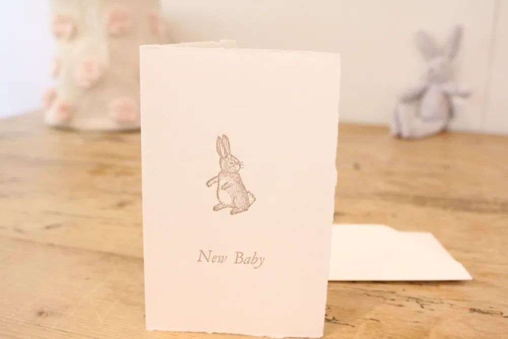 Cottontails Baby Cards | Bunny Cards & Stationery*Cottontails handmade card - New Baby