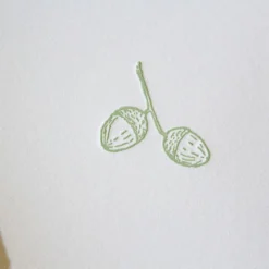Cottontails Baby Cards*Cottontails handmade card - acorn