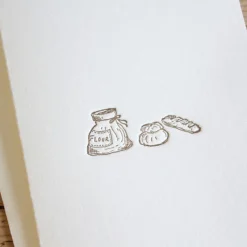 Cottontails Baby Cards | Little Kitchen*Cottontails handmade card - bread