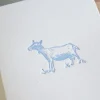 Cottontails Baby Cards*Cottontails handmade card - goat