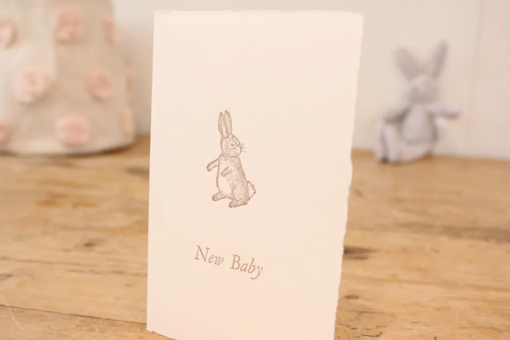 Cottontails Baby Cards | Bunny Cards & Stationery*Cottontails handmade card - New Baby