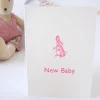 Cottontails Baby Cards | Bunny Cards & Stationery*Cottontails New Baby card - pink
