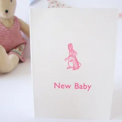 Cottontails Baby Cards | Bunny Cards & Stationery*Cottontails New Baby card - pink