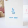 Cottontails Baby Cards | Bunny Cards & Stationery*Cottontails New Baby card - blue