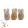 Cottontails Baby Felt Bunnies | Handmade Felt*En Gry & Sif - handmade trio of bunnies