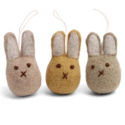 Cottontails Baby Felt Bunnies | Handmade Felt*En Gry & Sif - handmade trio of bunnies