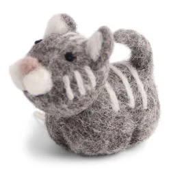 Cottontails Baby Handmade Felt*En Gry & Sif little grey cat