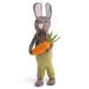 Cottontails Baby Soft Toy Bunnies | Handmade Felt*En Gry & Sif little grey hare - romper & carrot