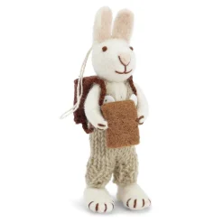 Cottontails Baby Felt Bunnies | Soft Toy Bunnies*En Gry & Sif little white hare - school boy