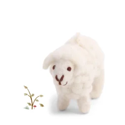 Cottontails Baby Handmade Felt*En Gry & Sif little woolly sheep - white