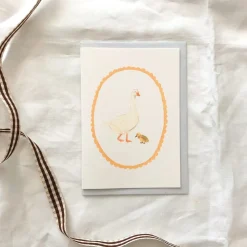 Cottontails Baby Cards*Goose & gosling card