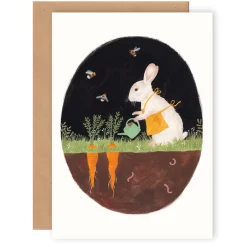 Cottontails Baby Cards | Bunny Cards & Stationery*Greeting Card - Rabbit Gardener