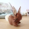 Cottontails Baby Felt Bunnies | Soft Toy Bunnies*Handmade little felt rabbit - brown