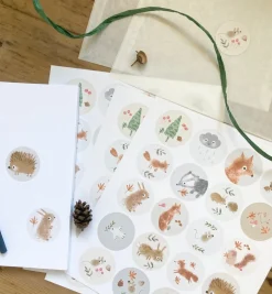 Cottontails Baby Stickers & Stationery | Craft & Stickers*Handmade Paper Stickers - Little Animals