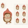 Cottontails Baby Stickers & Stationery | Craft & Stickers*Handmade Paper Stickers - Pixie Hedgehog