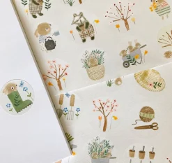Cottontails Baby Stickers & Stationery | Craft & Stickers*Handmade Paper Stickers - Spring