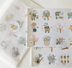 Cottontails Baby Stickers & Stationery | Craft & Stickers*Handmade Paper Stickers - Spring