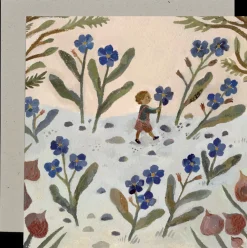 Cottontails Baby Cards*In the Forget-me-nots Card