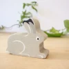 Cottontails Baby Wooden Bunnies | Wooden Toys*Little wooden woodland animal - snow hare