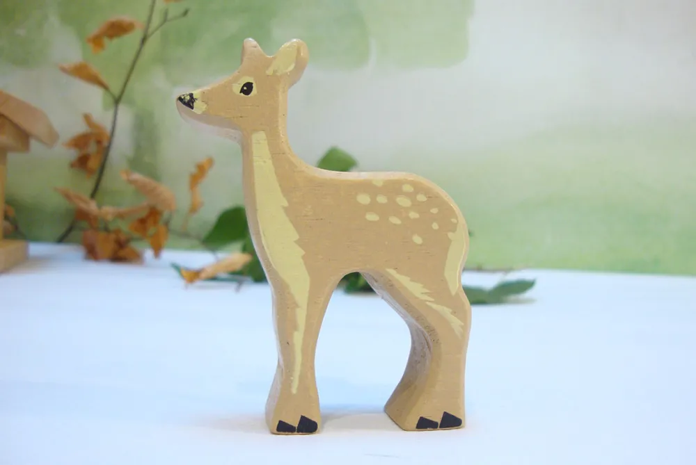 Cottontails Baby Wooden Toys*Little wooden woodland animal - deer