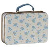 Cottontails Baby Craft & Stickers*Maileg Little Metal Suitcase - Blue Flowers