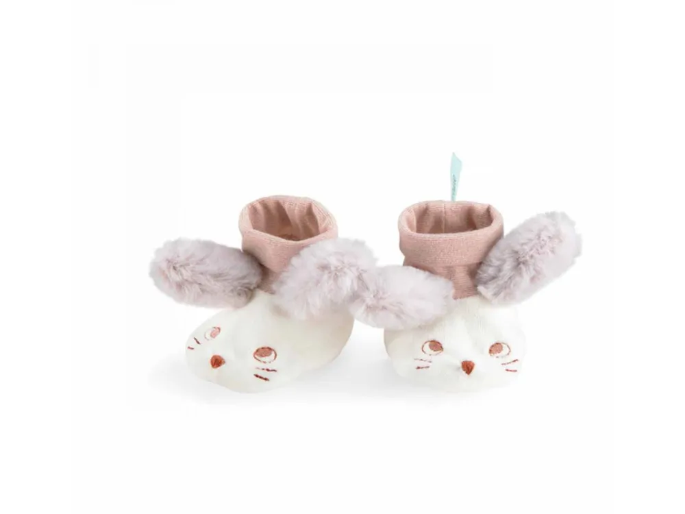 Cottontails Baby Clothing & Nursery*Moulin Roty Apres la Pluie baby slippers - mouse