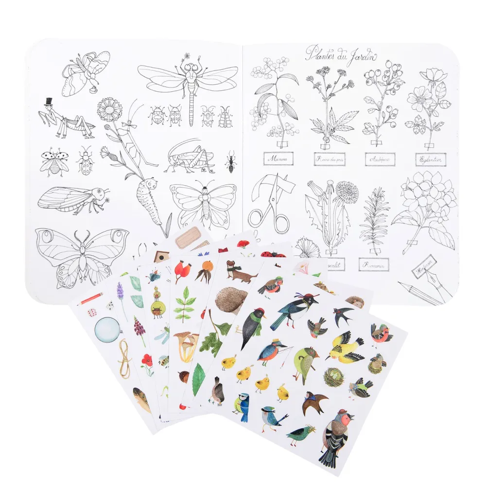 Cottontails Baby Craft & Stickers | Garden & Nature*Moulin Roty botanist colouring & sticker book
