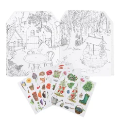 Cottontails Baby Craft & Stickers | Garden & Nature*Moulin Roty colouring book & sticker book - greenhouse