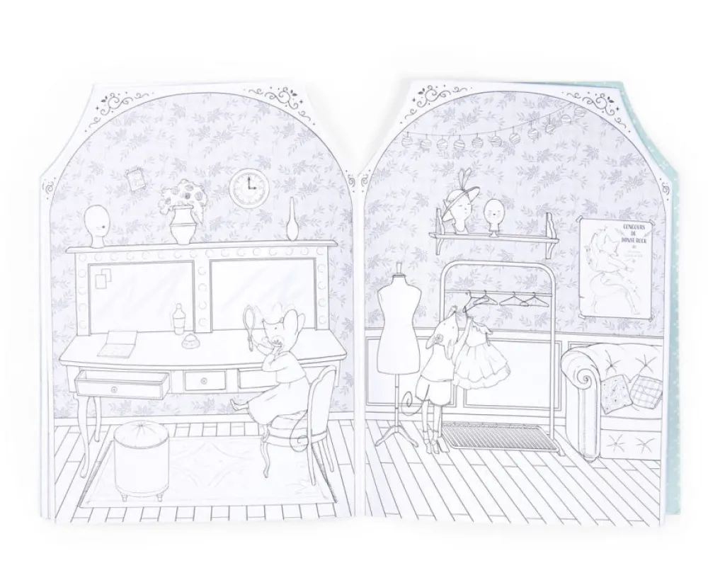 Cottontails Baby Craft & Stickers*Moulin Roty Dance School Colouring & Sticker Book