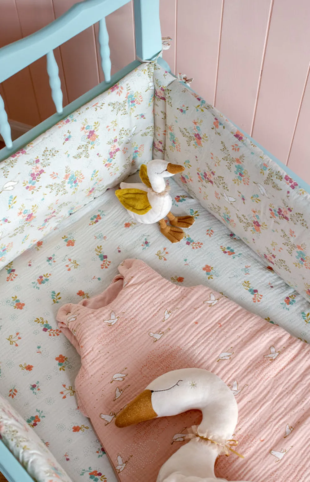Cottontails Baby Clothing & Nursery*Moulin Roty Floral Fitted Cot Sheet 140 x 70cm