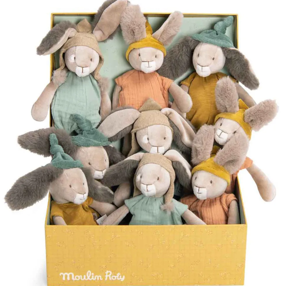Cottontails Baby Soft Toy Bunnies | Bunnies For Babies*Moulin Roty Little Ochre Bunny - 28cm