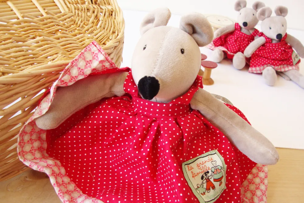 Cottontails Baby Baby Soft Toys | Soft Toys*Moulin Roty Nini Mouse 32cm