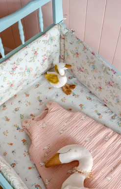 Cottontails Baby Clothing & Nursery*Moulin Roty Pink Swans Baby Quilt 90cm