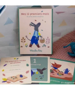 Cottontails Baby Musical & Activity | Musical & Activity*Moulin Roty Pomme des Bois 'My First 12 Months' card set