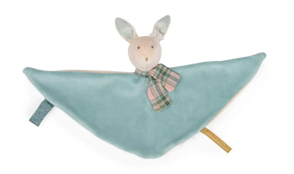 Cottontails Baby Bunnies For Babies | Comforters & Rattles*Moulin Roty sumptuous comforter - blue rabbit