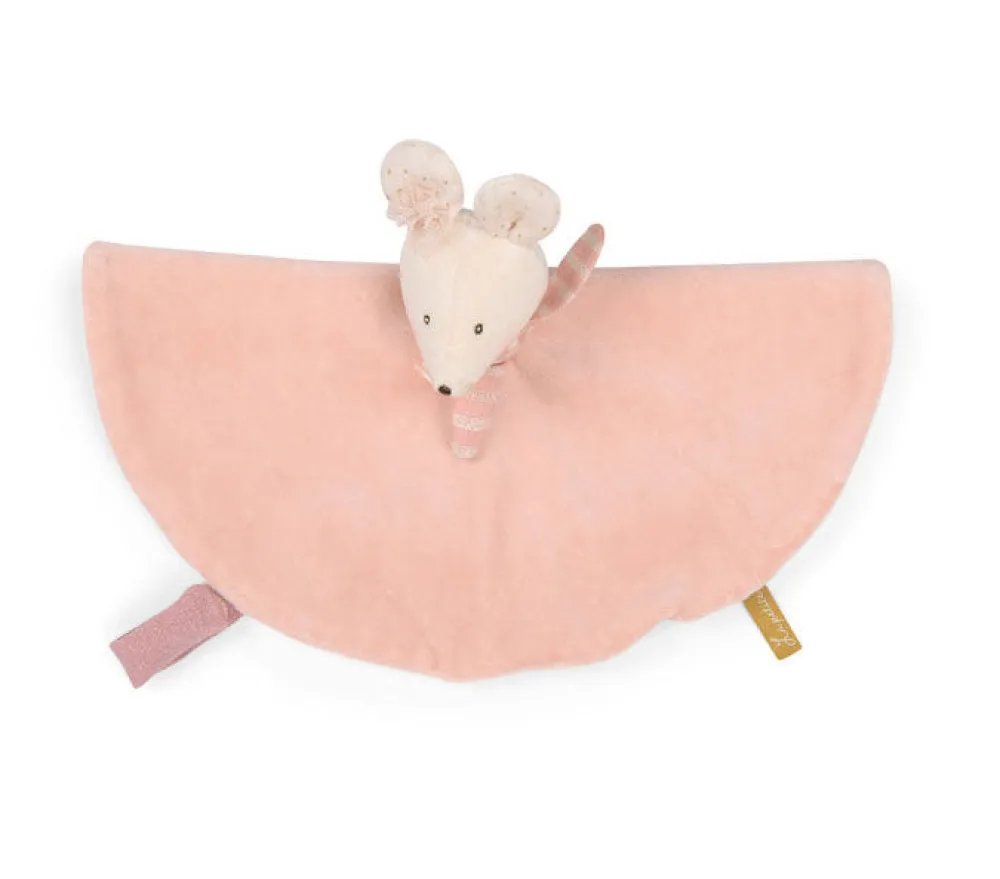 Cottontails Baby Comforters & Rattles*Moulin Roty sumptuous comforter - rose mouse