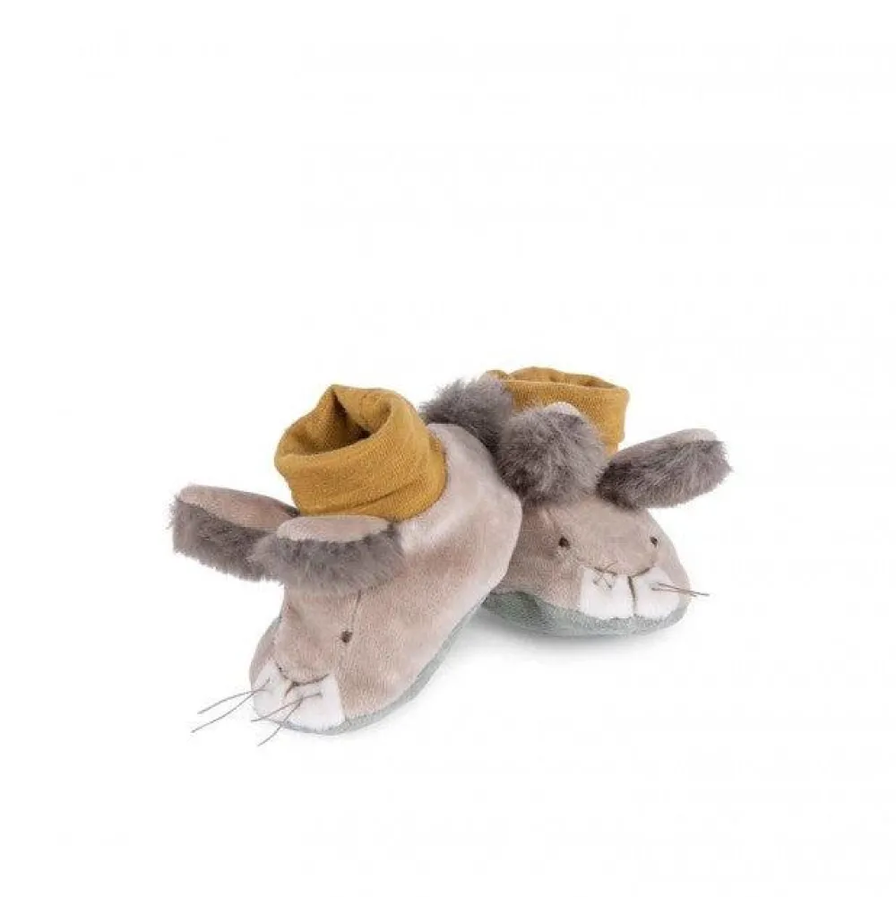 Cottontails Baby Bunnies For Babies | Clothing & Nursery*Moulin Roty Three Little Rabbits - baby slippers