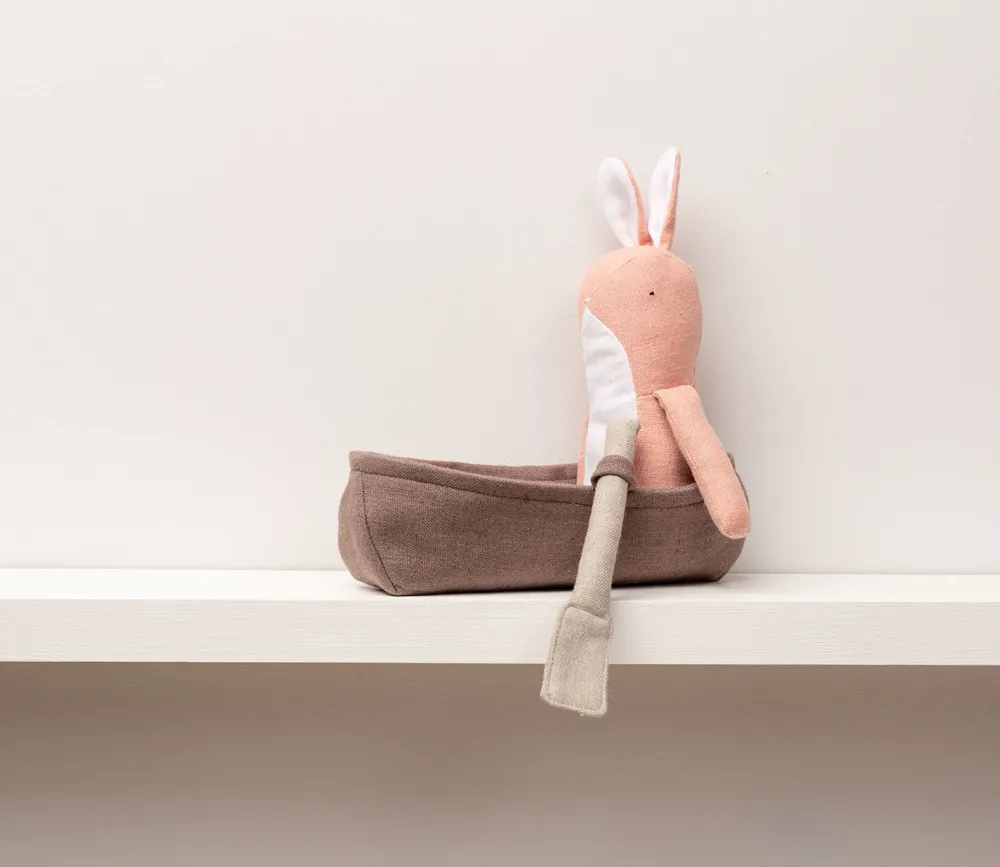 Cottontails Baby Soft Toy Bunnies | Bunnies For Babies*Mr Pickles Woodland Friends - Rachel Rabbit in a Boat