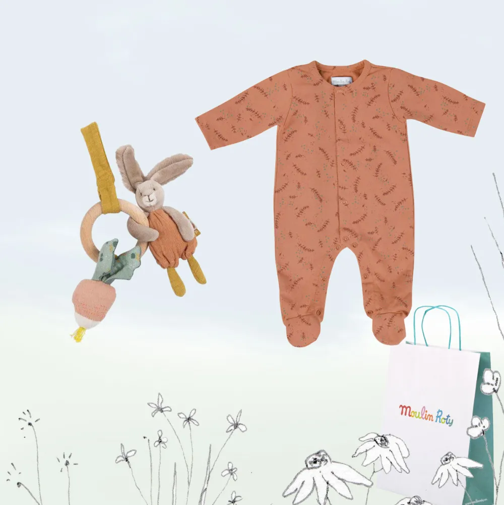 Cottontails Baby Handpicked Gift Sets | Clothing & Nursery*New Baby Gift Set - sprig sleep suit & activity bunny