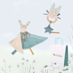 Cottontails Baby Bunnies For Babies | Handpicked Gift Sets*New Baby Gift Set - two blue bunnies