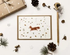 Cottontails Baby Cards*Postcard & Envelope - Jumping Fox
