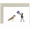 Cottontails Baby Cards*Sparrow and Crocus Card