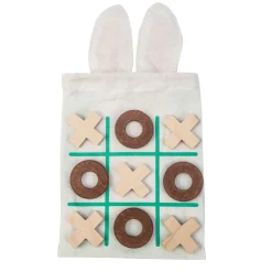 Cottontails Baby Wooden Bunnies | Wooden Toys*Tender Leaf Wooden Toy - Bunny Tic Tac Toe