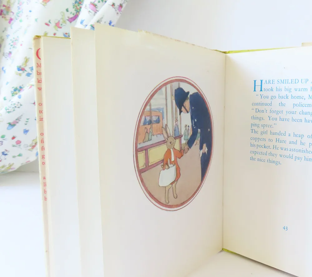 Cottontails Baby Vintage | Vintage Bunnies*VINTAGE book - Hare Goes Shopping (1969)