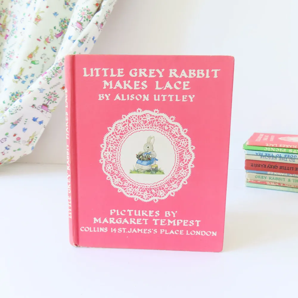 Cottontails Baby Vintage | Vintage Bunnies*VINTAGE book - Little Grey Rabbit Makes Lace (1951)