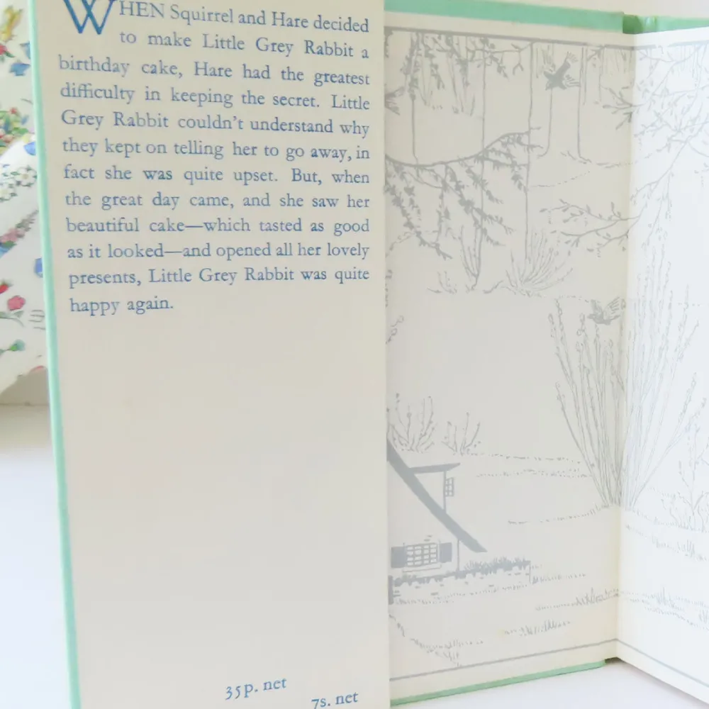 Cottontails Baby Vintage | Vintage Bunnies*VINTAGE book - Little Grey Rabbit's Birthday (1971)