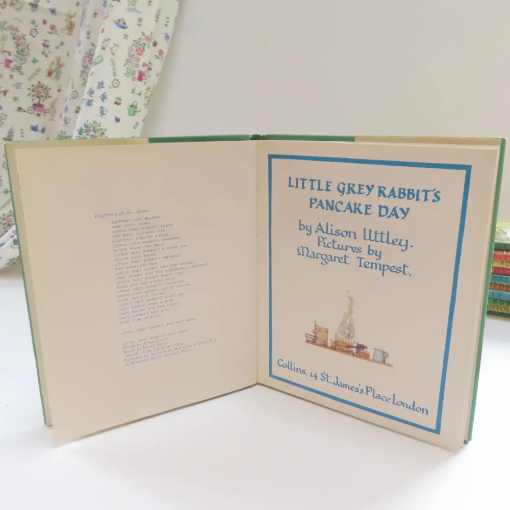 Cottontails Baby Vintage Bunnies | Vintage*VINTAGE book - Little Grey Rabbit's Pancake Day with DJ (1967 - first edition)
