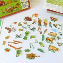 Cottontails Baby Vintage*VINTAGE Fuzzy-Felt play set - Farm